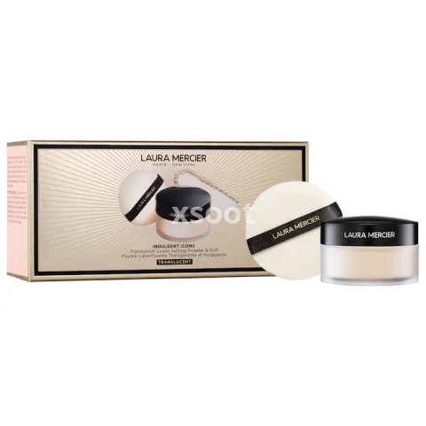 Indulgent Icons Translucent Loose Powder & Velour Puff Duo Gift Set