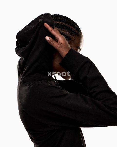 Stretch-cotton hooded Core Lady sweatshirt