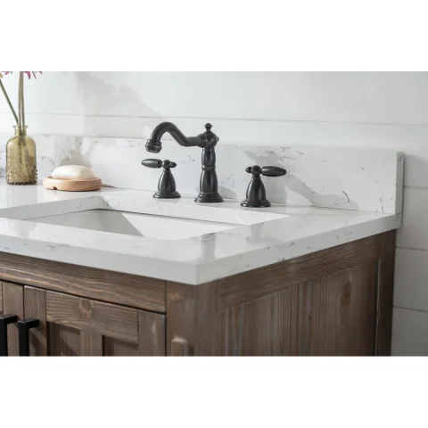 Marissa 60'' Double Bathroom Vanity with Quartz Top