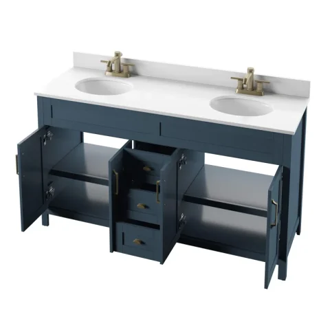Andjoua 59.5'' Double Bathroom Vanity with Top