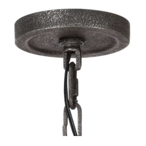 Schrum 6 - Light Dimmable Wagon Wheel Chandelier