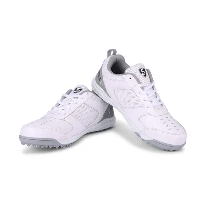 SG Fusion Cricket Shoes - Grey/White