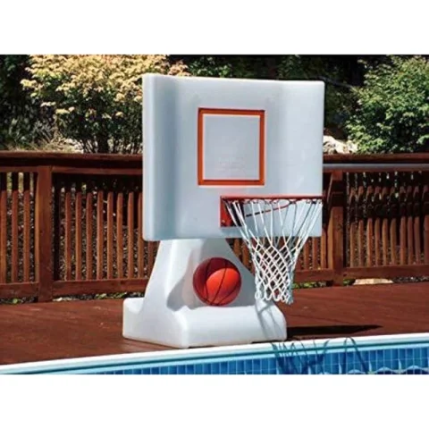 44.13" Outdoor Poolside Basketball Hoop (Ball Included)
