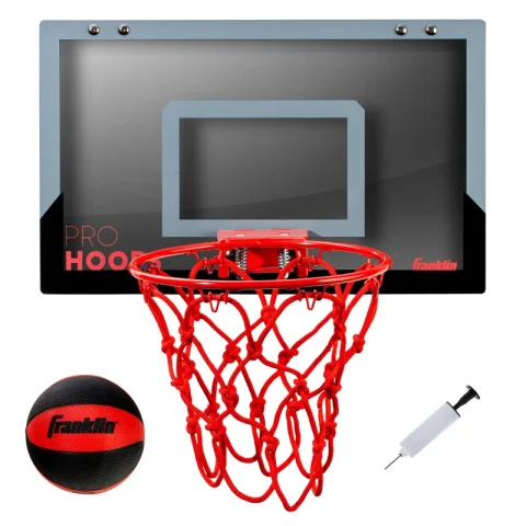 Over the Door 10" Indoor Mini Basketball Hoop (Ball Included)