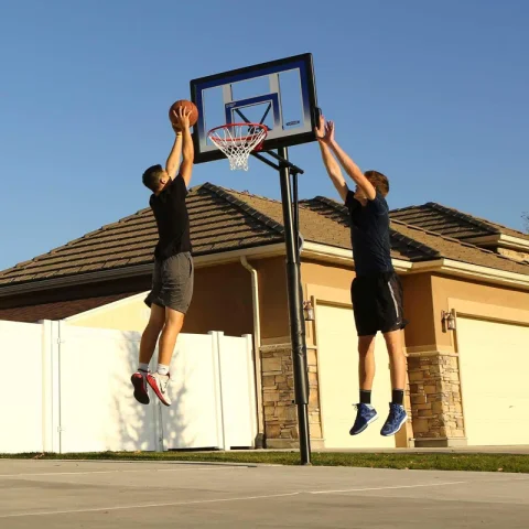 Lifetime Height Adjustable In-Ground Basketball Hoop (48" Polycarbonate Backboard)
