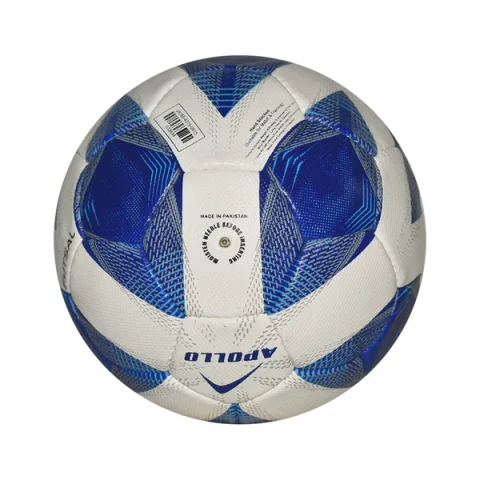 Apollo Futsal Football - Hand Stitched - White/Blue Size 4