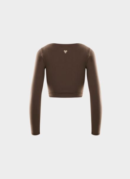 Golden Women's Butter Focal Wrap Longsleeve Blouse