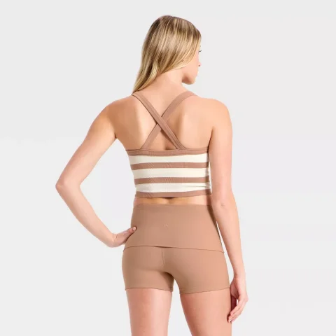 Women's Seamless Cropped Support Tank Top - JoyLab Light