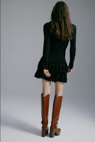 Ladies h&m Dress with Tiered Skirt