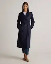 Women's quince Comfort Stretch Long Trench Coat
