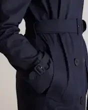 Women's quince Comfort Stretch Long Trench Coat