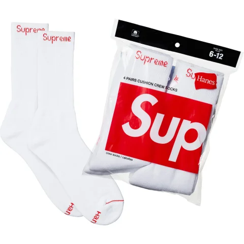 Supreme x Hanes Crew Socks