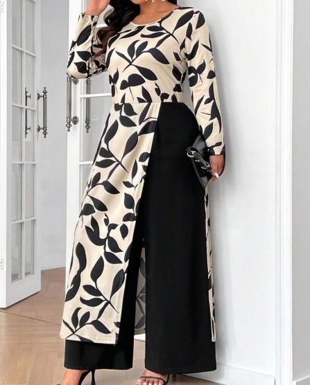 SHEIN Plus Size Elegant Minimalist 2 In 1 Jumpsuit